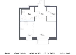 Продажа квартиры студии, 26.4 м2, Москва, метро Кантемировская