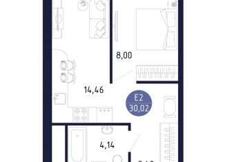 Продаю 1-комнатную квартиру, 30 м2, Тульская область