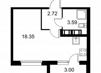 Продажа квартиры студии, 26.2 м2, Колпино