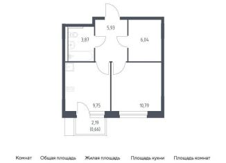 Продажа 1-комнатной квартиры, 37 м2, поселение Кокошкино, жилой комплекс Новое Внуково, к30