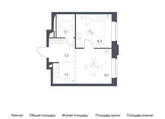 Продажа двухкомнатной квартиры, 34.4 м2, Москва, Можайский район, Верейская улица, 41с84
