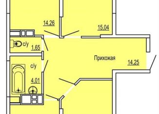 Продается трехкомнатная квартира, 87.6 м2, Краснодар, Командорская улица, 15/1, ЖК Россинский Парк