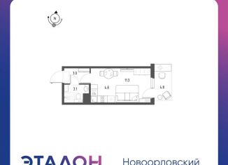 Продается квартира студия, 23.6 м2, Санкт-Петербург, метро Проспект Просвещения
