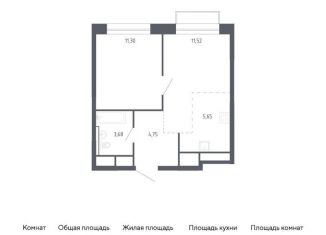 Продается 1-ком. квартира, 36.9 м2, Балашиха, жилой квартал Новоград Павлино, к7