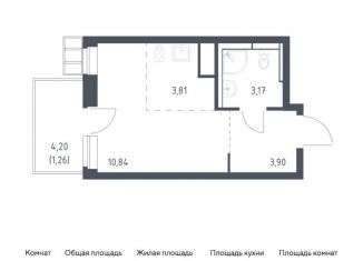 Квартира на продажу студия, 23 м2, поселение Рязановское, жилой комплекс Алхимово, к9