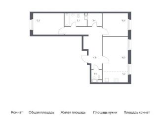 Продаю двухкомнатную квартиру, 69 м2, Москва, проспект Куприна, 30к9