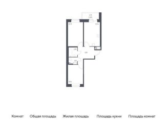 Двухкомнатная квартира на продажу, 50.6 м2, Колпино, жилой комплекс Новое Колпино, к39