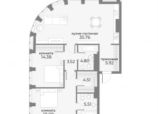 Продажа 3-ком. квартиры, 95.5 м2, Москва, метро Баррикадная, Дружинниковская улица, 15