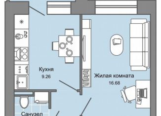 Продажа 1-ком. квартиры, 36 м2, Кировская область, улица 4-й Пятилетки, 86