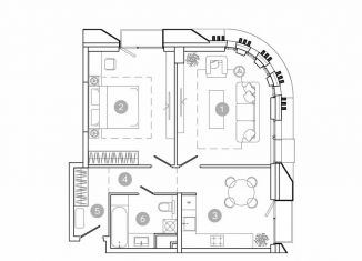 Продажа 2-ком. квартиры, 61 м2, Москва, станция Соколиная Гора