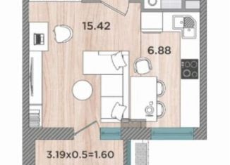 Продаю квартиру студию, 33.6 м2, Темрюк