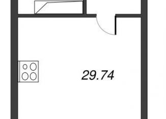 Продам квартиру студию, 33.2 м2, Мурино, Оборонная улица, 33к2