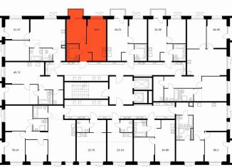 Продаю 1-комнатную квартиру, 34.2 м2, Хабаровск