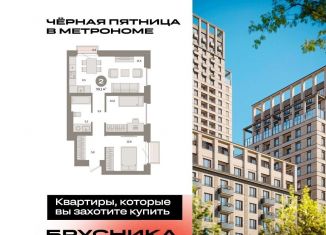 2-комнатная квартира на продажу, 59.1 м2, Москва, станция Бульвар Рокоссовского, Тагильская улица, 6/5