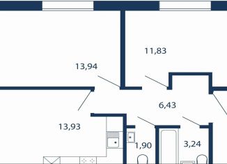 Продаю двухкомнатную квартиру, 51.3 м2, Сестрорецк, улица Инструментальщиков, 18