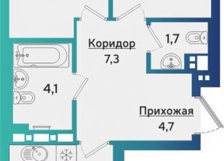 Продам 3-ком. квартиру, 63.3 м2, Ижевск, улица Васнецова, 38