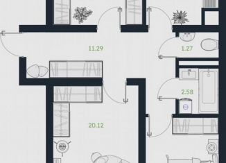 Продается трехкомнатная квартира, 80.6 м2, рабочий посёлок Винзили, Сосновая улица, 5