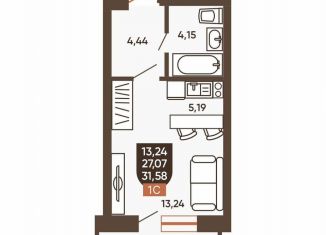 Продажа 1-комнатной квартиры, 31.6 м2, Новосибирск, Новоуральская улица, 10, Калининский район