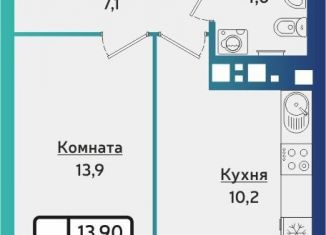 1-ком. квартира на продажу, 36.9 м2, Ижевск, Устиновский район