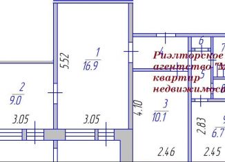 3-комнатная квартира на продажу, 58 м2, Североморск, улица Северная Застава, 28