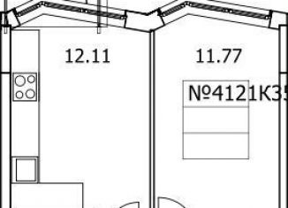 Продается 1-ком. квартира, 35.3 м2, рабочий посёлок Томилино, ЖК Новотомилино