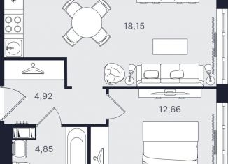 Продается 2-комнатная квартира, 40.6 м2, Санкт-Петербург, Невский район, проспект Большевиков, уч3