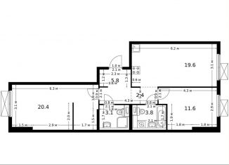 Продажа 2-комнатной квартиры, 66.7 м2, Москва, метро Верхние Лихоборы, жилой комплекс Большая Академическая 85, к3.2