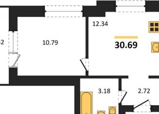 Продажа 1-ком. квартиры, 30.7 м2, Калининград