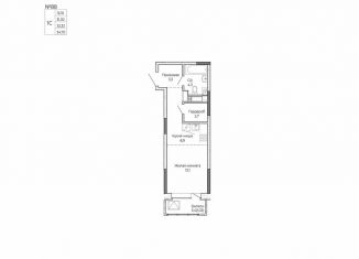 Продаю 1-комнатную квартиру, 34.7 м2, Удмуртия