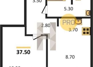 Продажа 1-комнатной квартиры, 37.5 м2, рабочий посёлок Краснообск, Центральная улица, 10/3