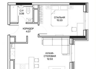 Продаю 1-ком. квартиру, 36 м2, Москва, улица Корнейчука, 27, метро Медведково