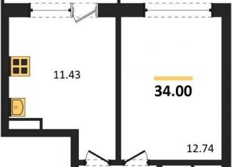 Однокомнатная квартира на продажу, 34 м2, Воронеж, Коминтерновский район, Московский проспект, 66