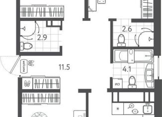 Продается 3-комнатная квартира, 91.3 м2, Сыктывкар, Колхозная улица, 5