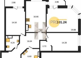 Продается 3-комнатная квартира, 95.5 м2, Новосибирск, Кировский район