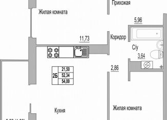 Продам двухкомнатную квартиру, 54 м2, Псков, Линейная улица, 85, ЖК Смарт-квартал