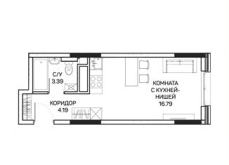 Продается квартира студия, 24.6 м2, Москва, улица Корнейчука, 27, метро Медведково