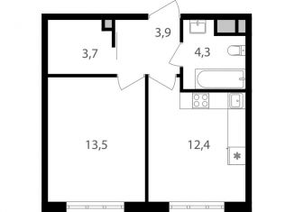 Продаю 1-ком. квартиру, 37.8 м2, Москва, Михалковская улица, 48, ЖК Михалковский