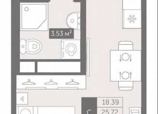 Продаю квартиру студию, 27.2 м2, Ленинградская область