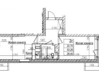 Продаю 2-комнатную квартиру, 39.4 м2, Новосибирск, метро Заельцовская, улица Дуси Ковальчук, 242