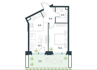 Продам 2-ком. квартиру, 42.2 м2, Москва, метро Профсоюзная, Профсоюзная улица, 2/22