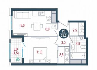 Продажа однокомнатной квартиры, 39 м2, Москва, метро Южная, Кавказский бульвар, 51