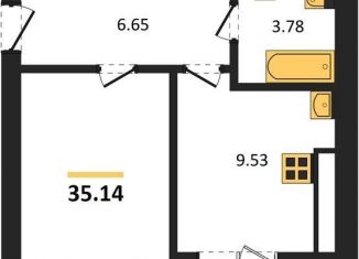 1-ком. квартира на продажу, 35.1 м2, Калининград, Московский район