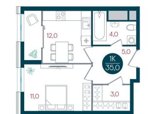 Продам однокомнатную квартиру, 35 м2, Москва, ЮАО, Кавказский бульвар, 51