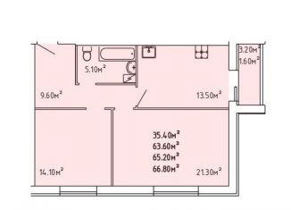 Продается 2-ком. квартира, 65.2 м2, Саранск, Республиканская улица, 38