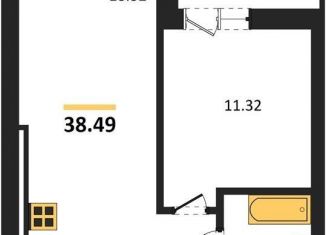 Продам 1-комнатную квартиру, 38.5 м2, Калининград, Московский район