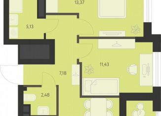 2-ком. квартира на продажу, 55 м2, Екатеринбург, метро Чкаловская