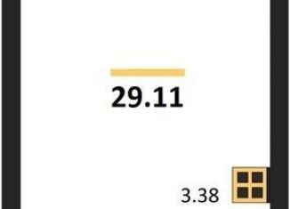 Продаю квартиру студию, 29.1 м2, Новосибирск, метро Маршала Покрышкина, улица Королёва, 19