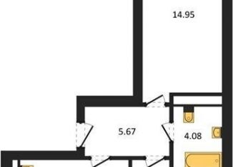 Продаю 2-комнатную квартиру, 55.2 м2, Калининград, Московский район