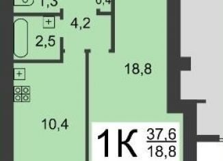 Продается 1-комнатная квартира, 37.8 м2, Нижний Новгород, Канавинский район, улица Сергея Есенина, 10