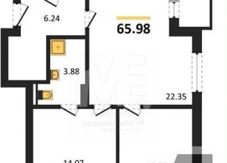 2-комнатная квартира на продажу, 66 м2, Калининград, Ленинградский район, улица Старшины Дадаева, 55